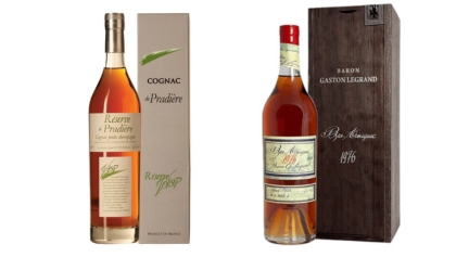 Cognac Pradiere VSOP e Bas Armagnac Baron Gaston Legrand 1976